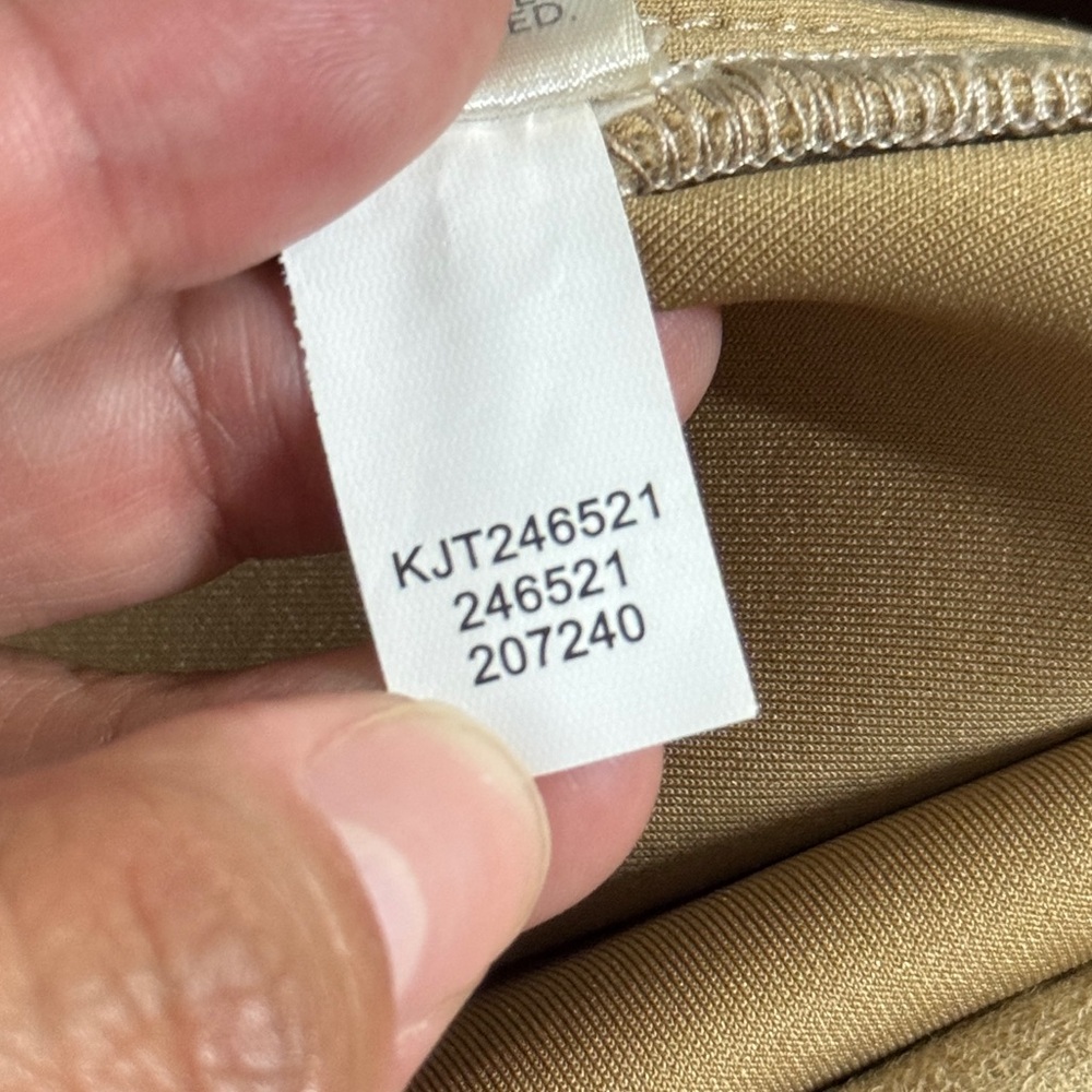 J. Jill Wearever Collection XL Tan Faux Suede Stretch Shirt Jacket Shacket - Picture 10 of 11